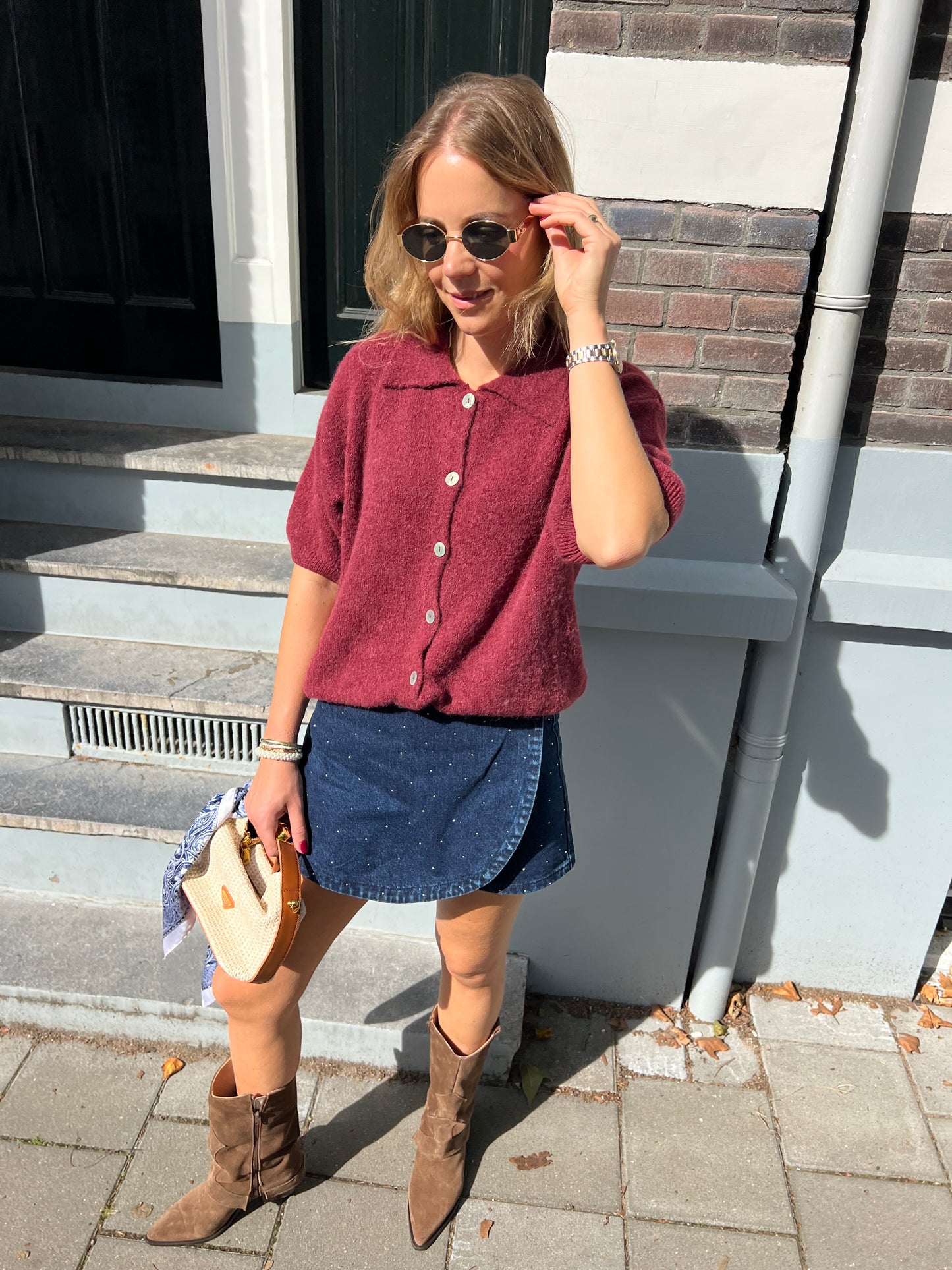 Bibi vestje polo bordeaux