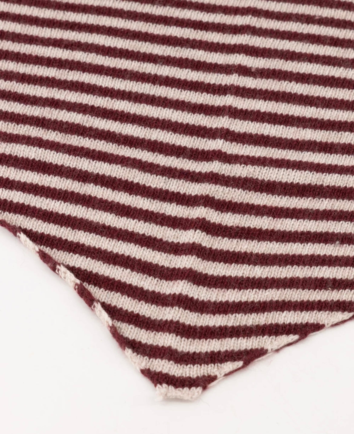 Zoé scarf bordeaux gestreept