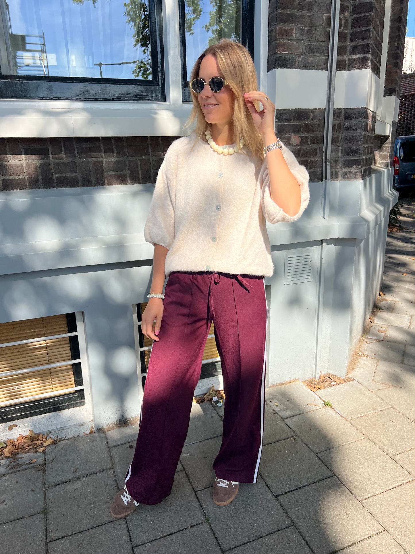 Track pants bordeaux