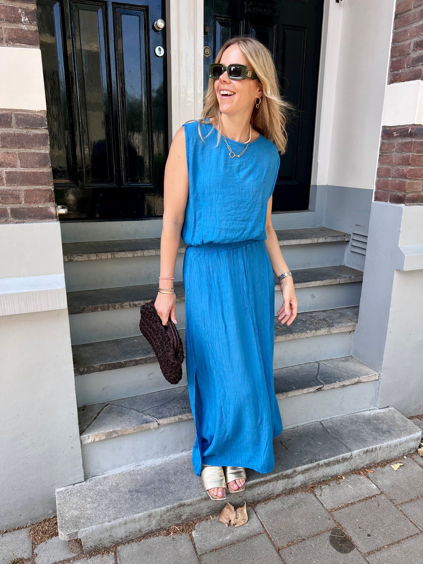Inès azzurro (top en rok)