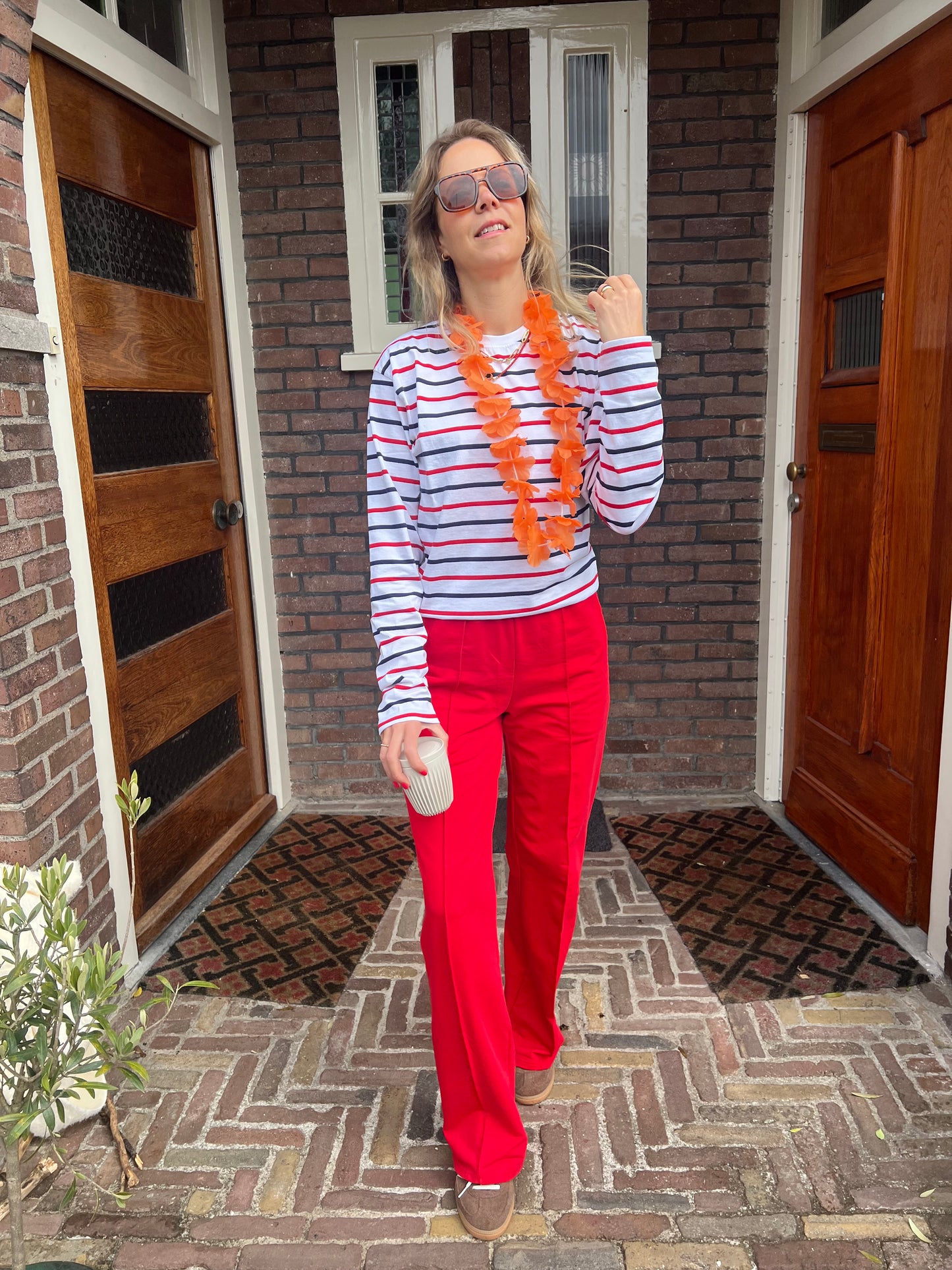 Again and again longsleeve navy/white/red stripes