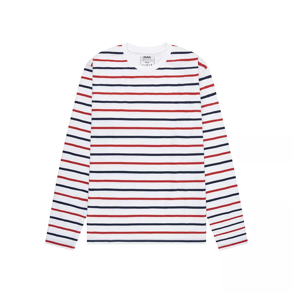 Again and again longsleeve navy/white/red stripes