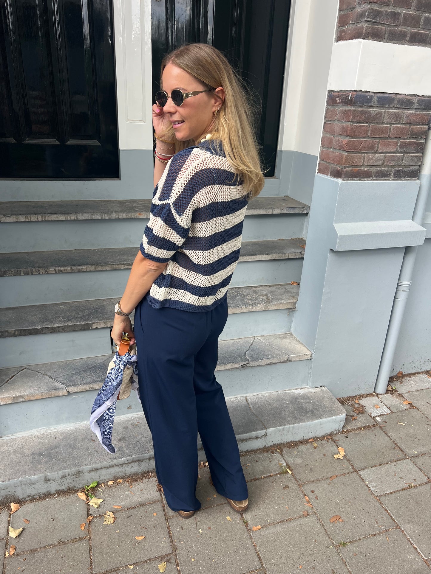 Jessy pantalon donkerblauw