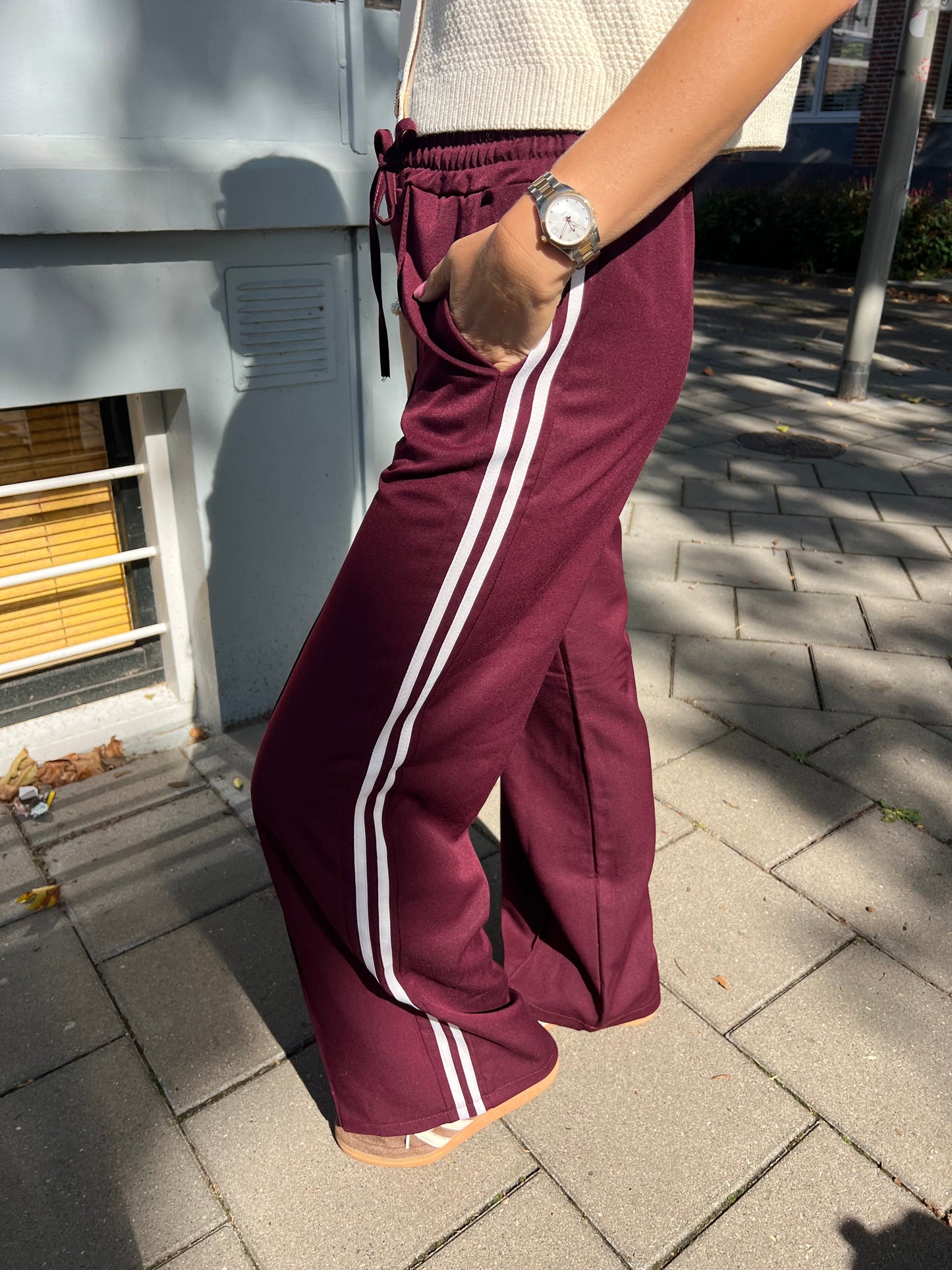 Track pants bordeaux