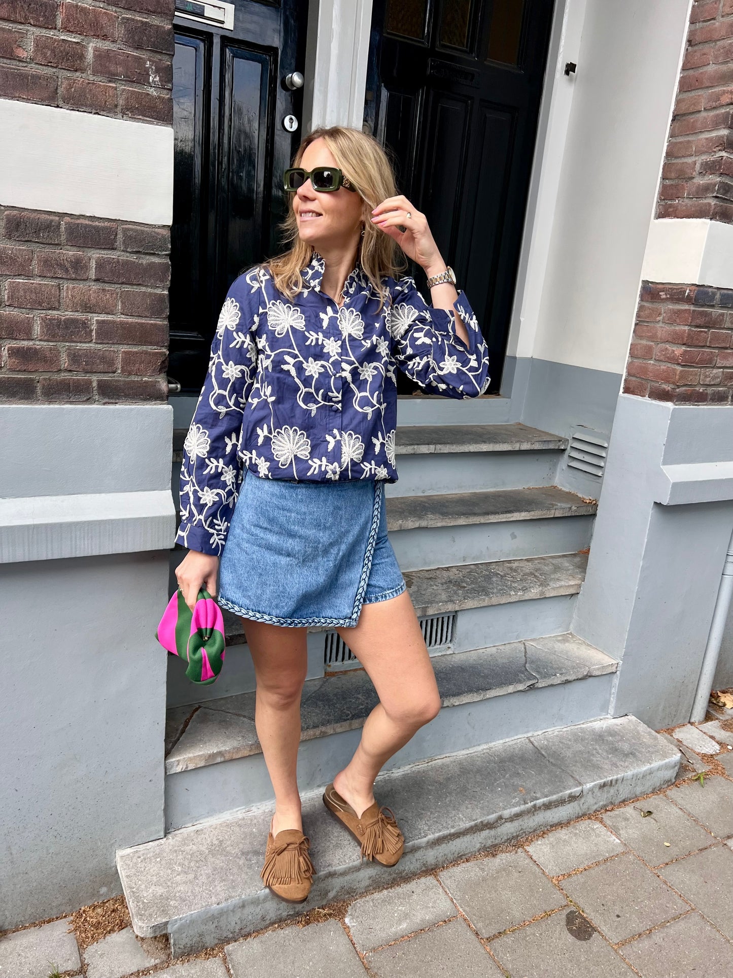 Claire broderie blouse