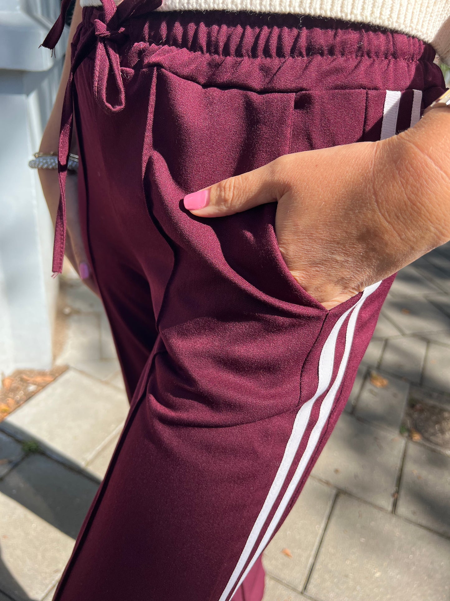 Track pants bordeaux