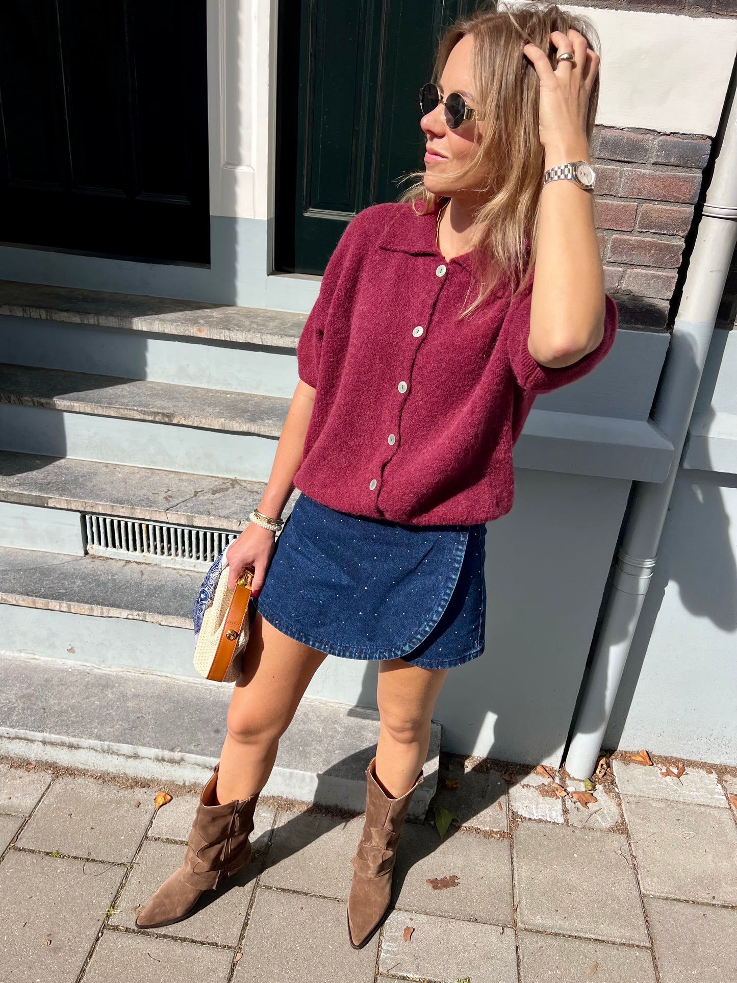 Bibi vestje polo bordeaux