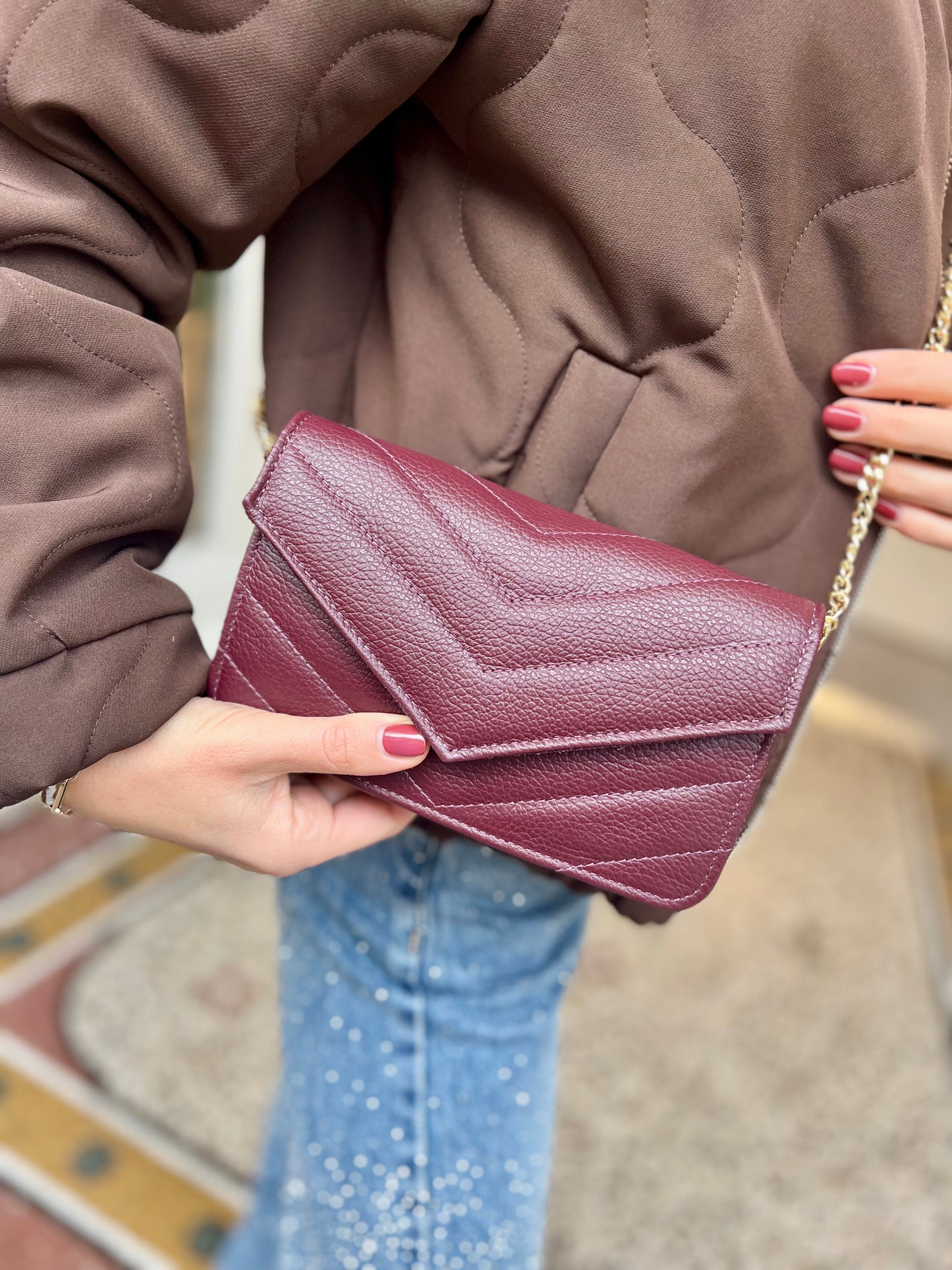 Elodie bag burgundy