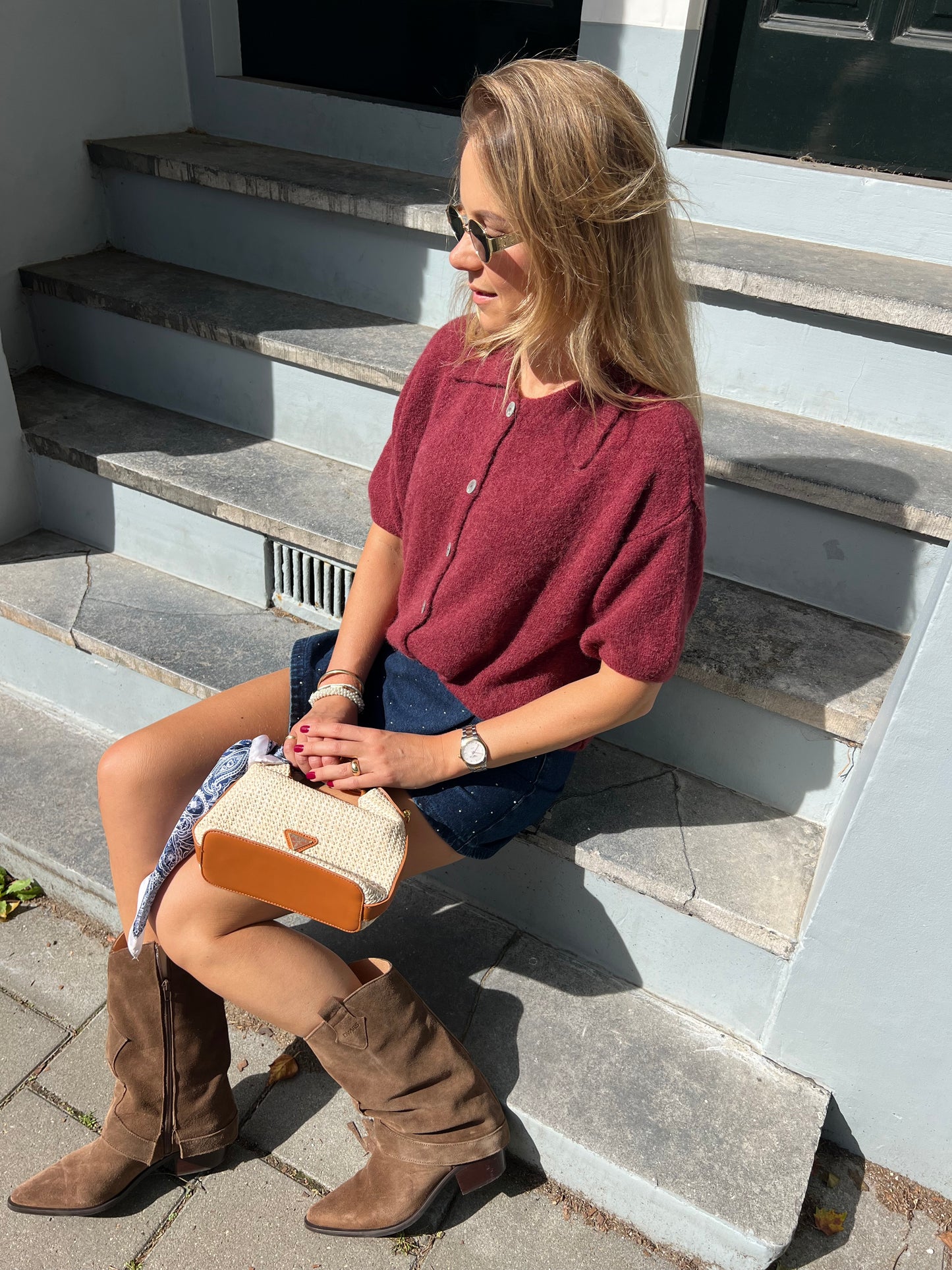 Bibi vestje polo bordeaux