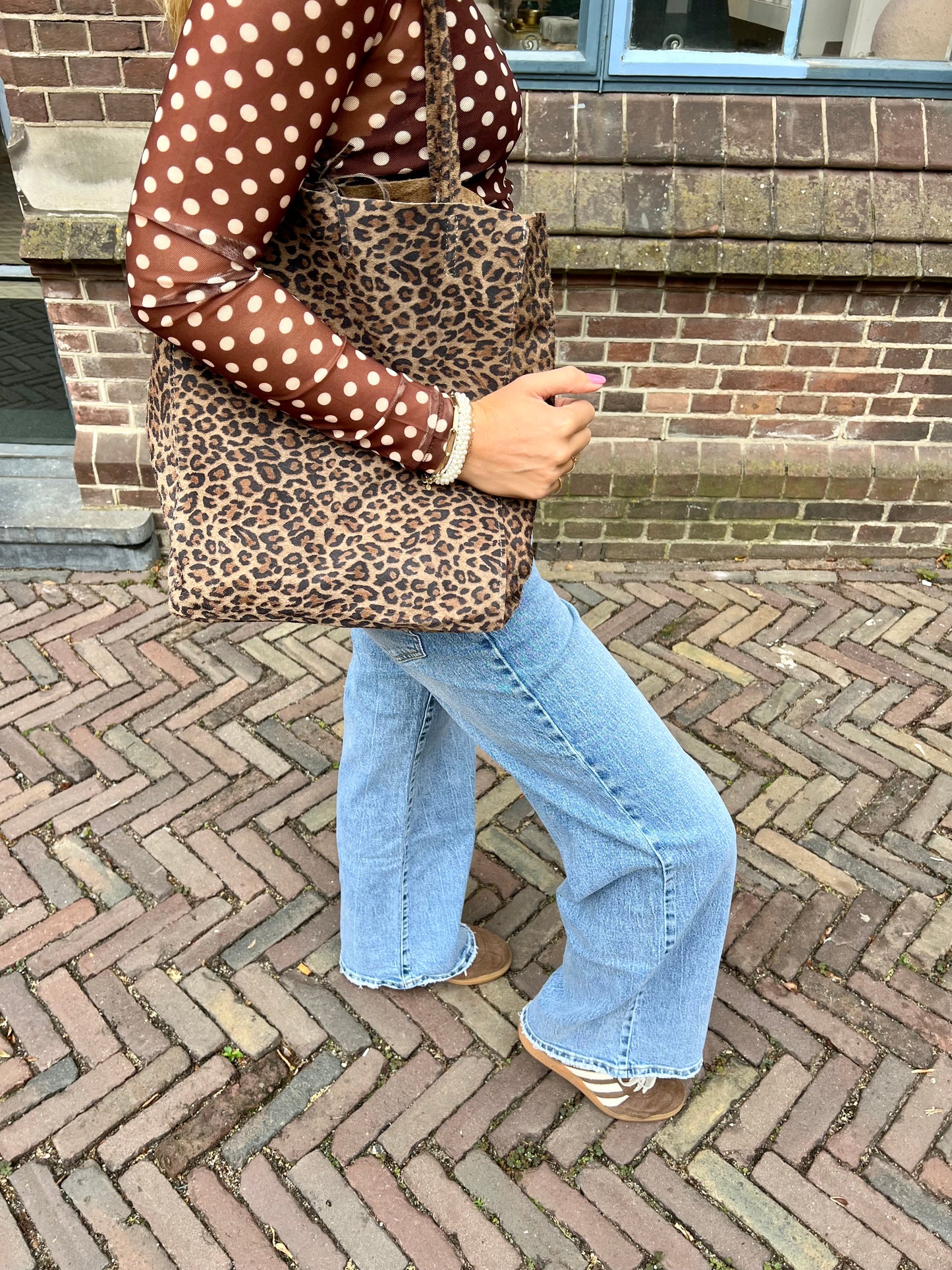 Jill wide leg jeans blauw