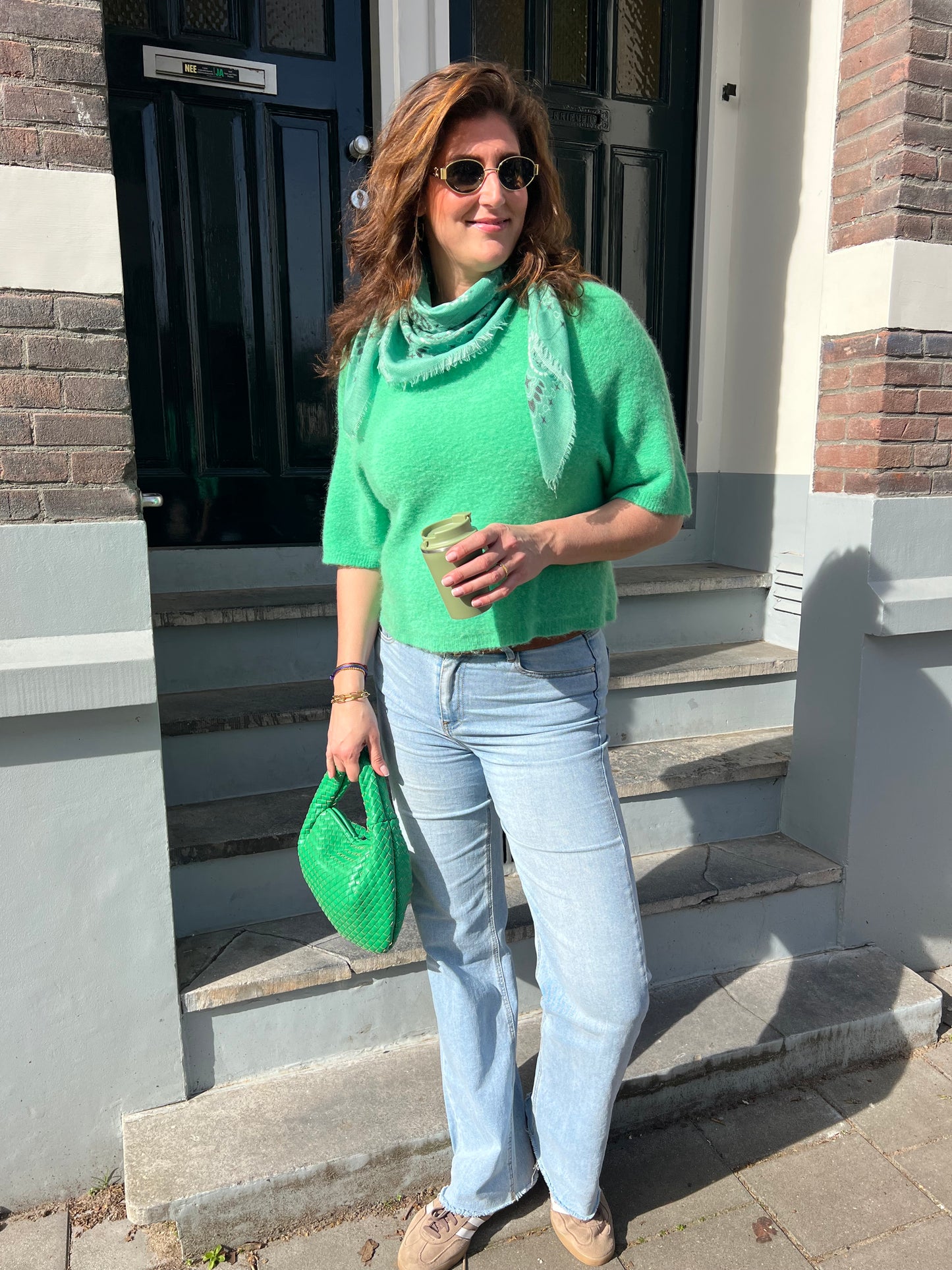 Spring knit green