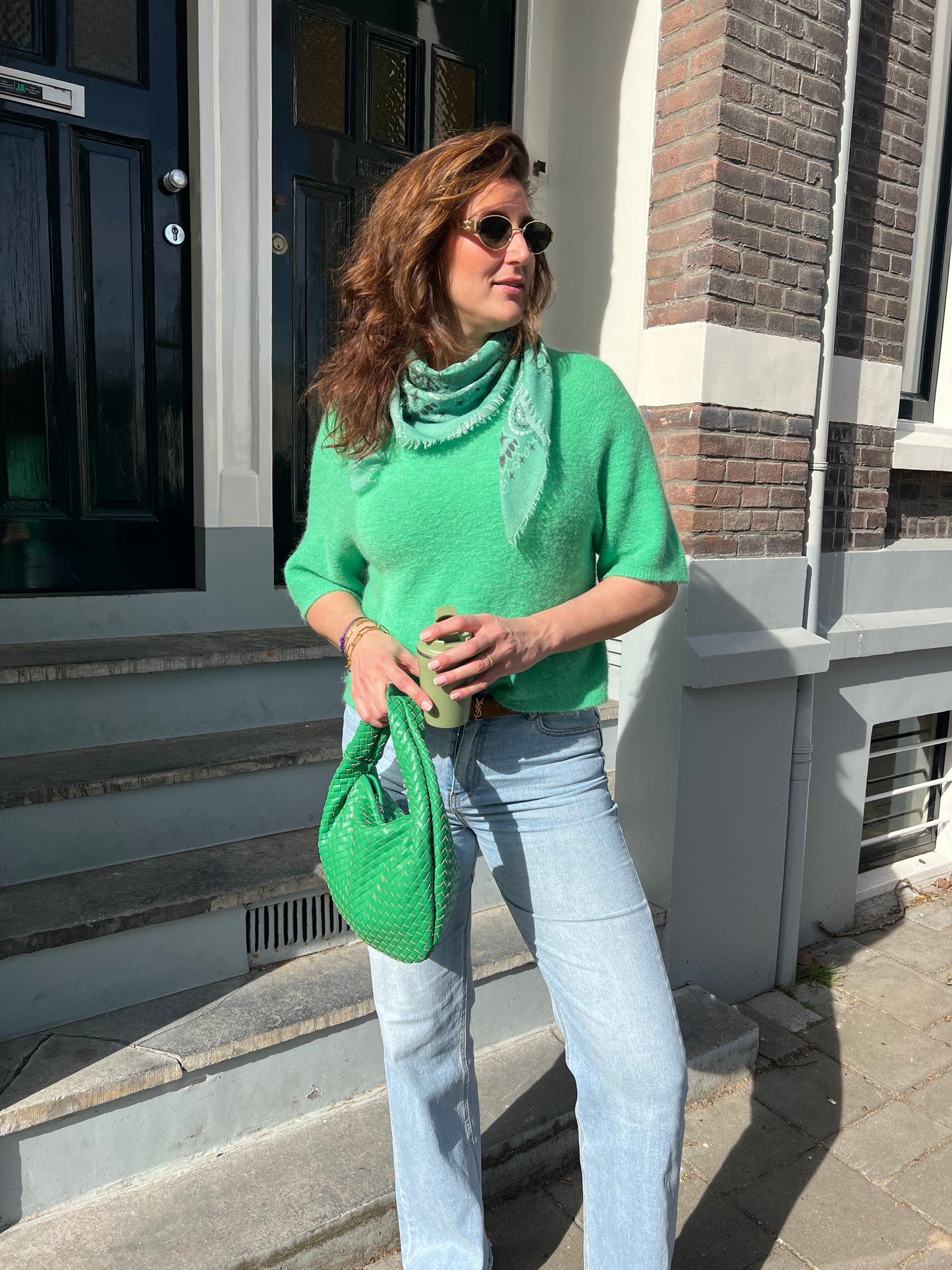 Spring knit green