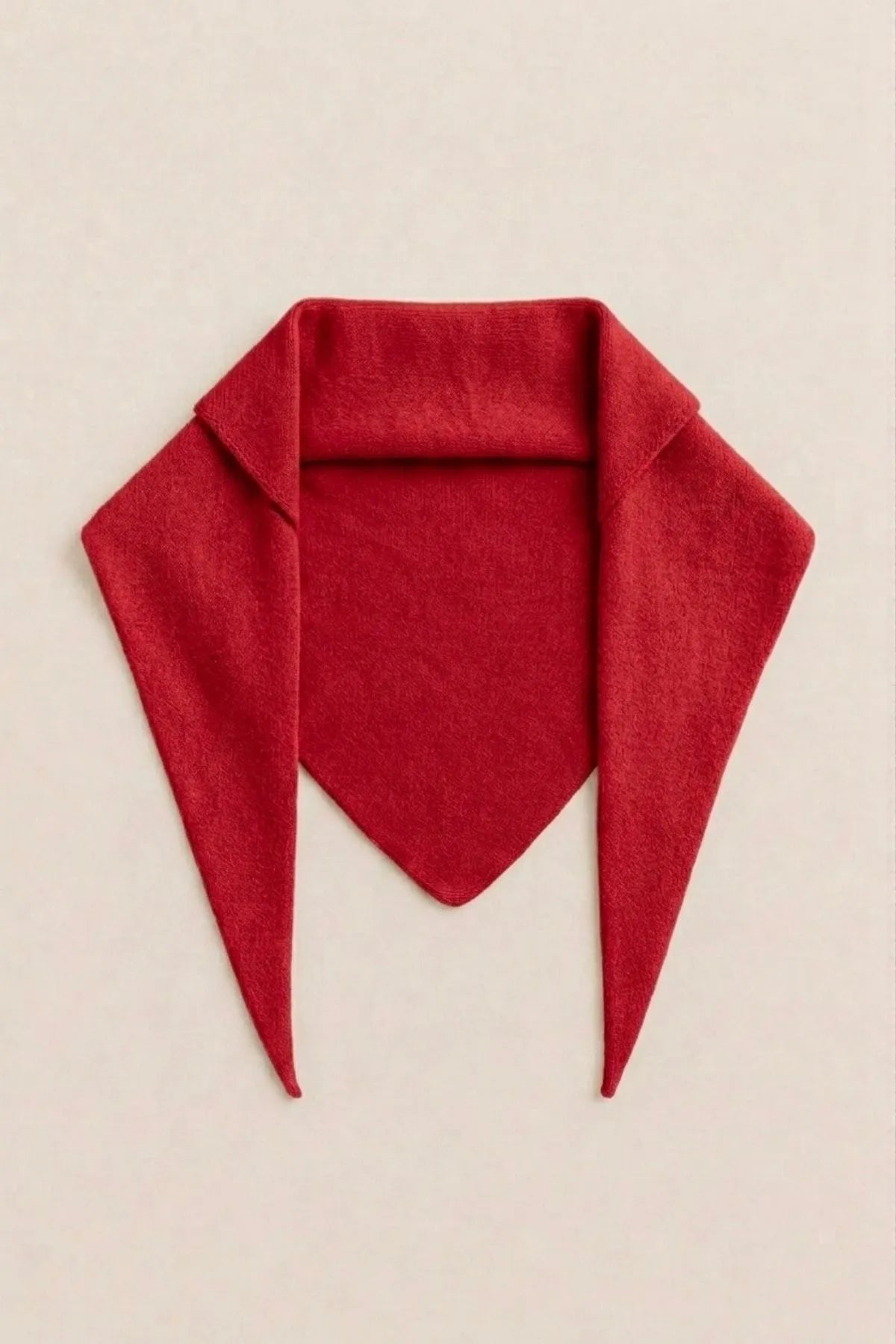 Triangel scarf red