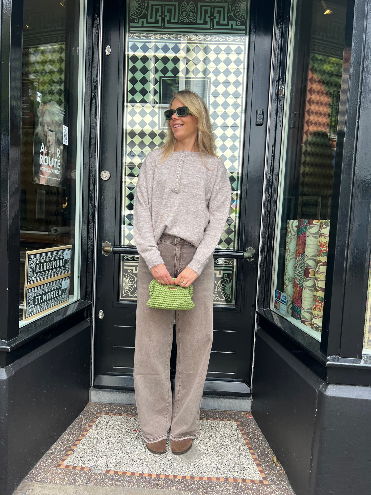 June knit beige