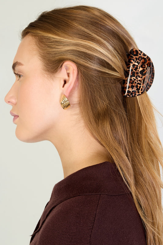 Haarclip Leopard