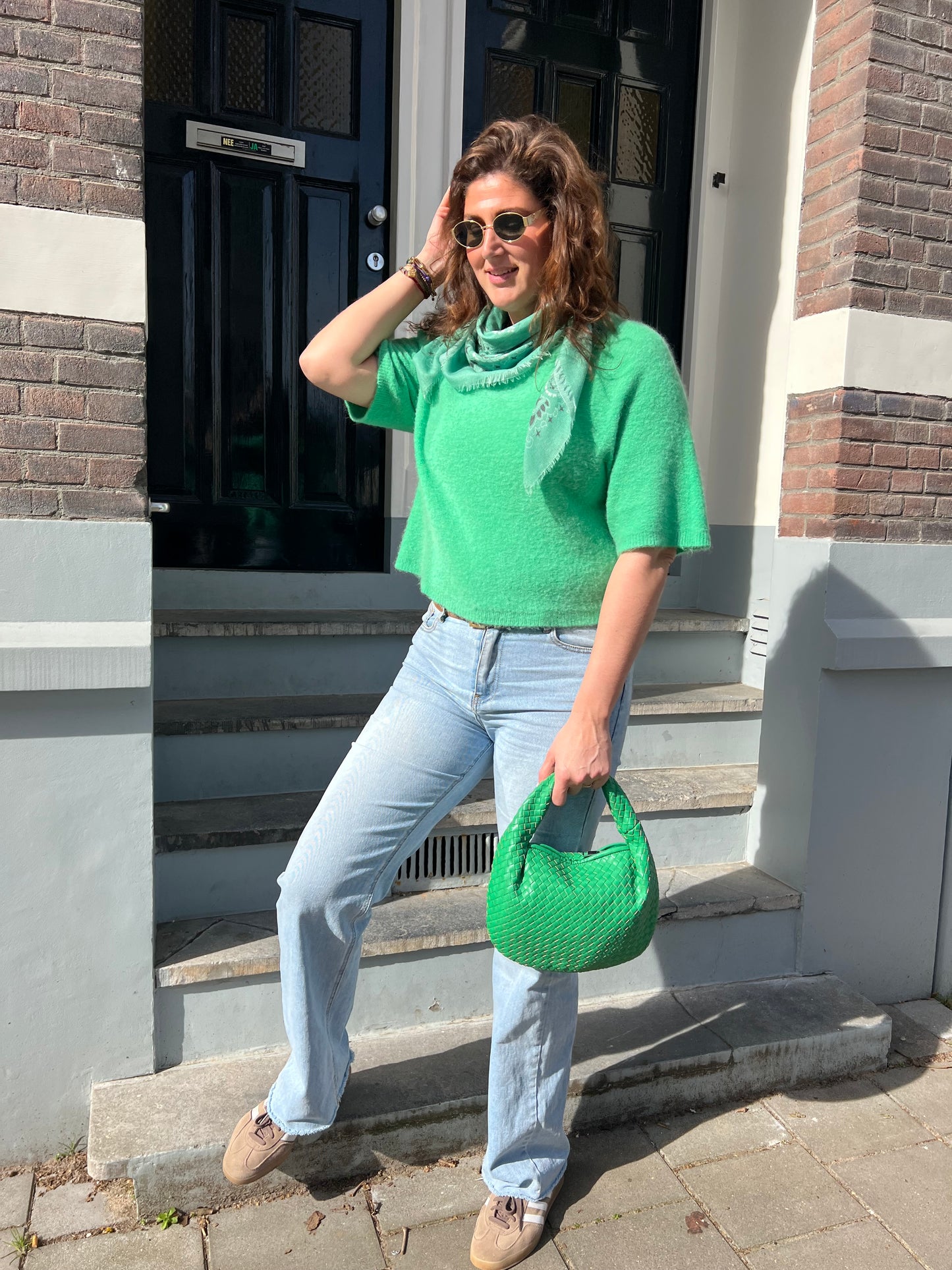 Spring knit green