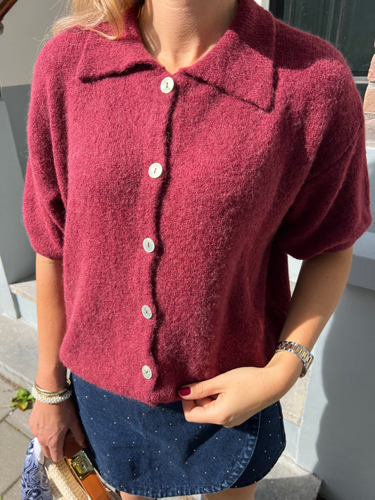 Bibi vestje polo bordeaux