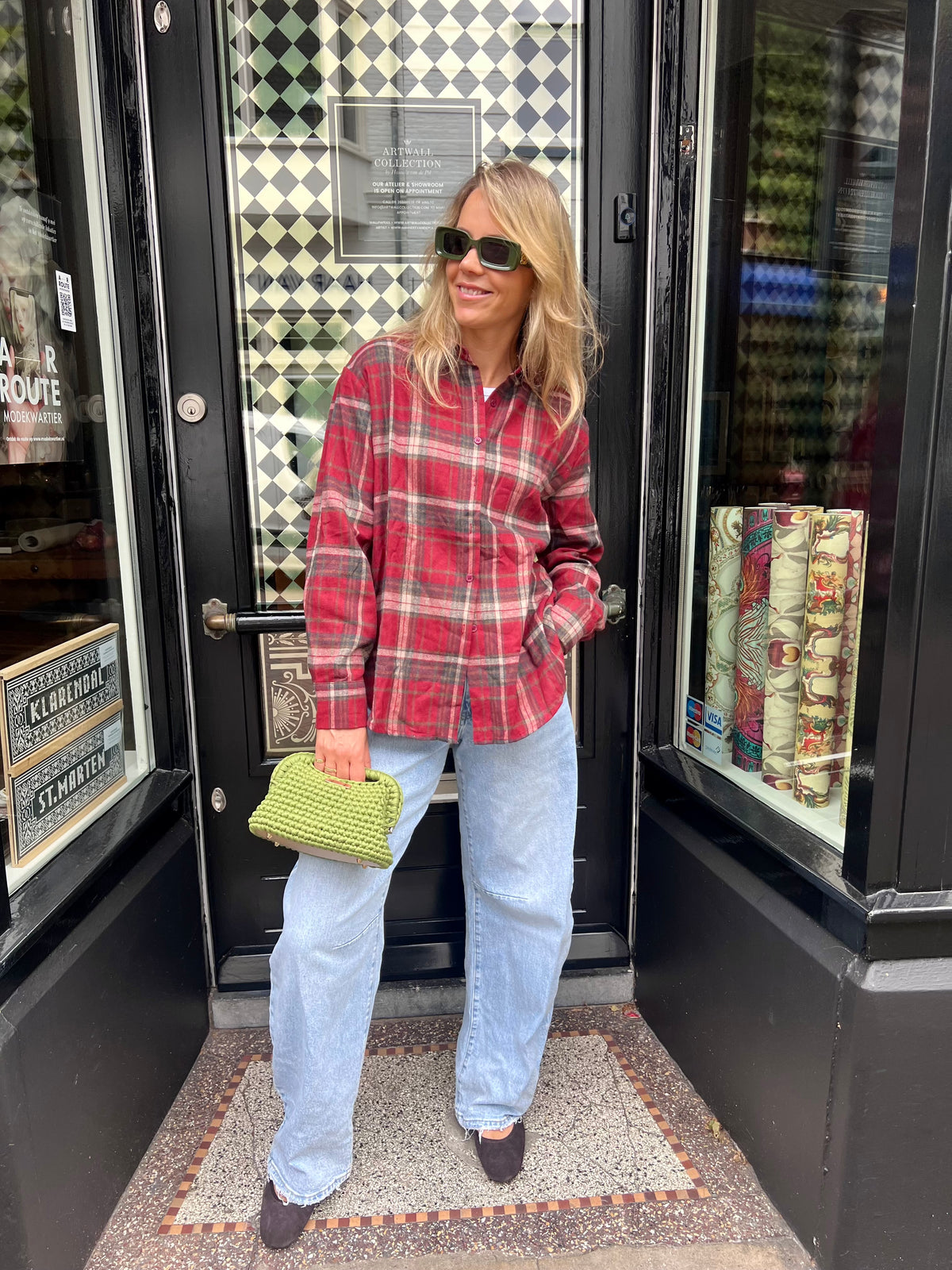 Kiki plaid blouse