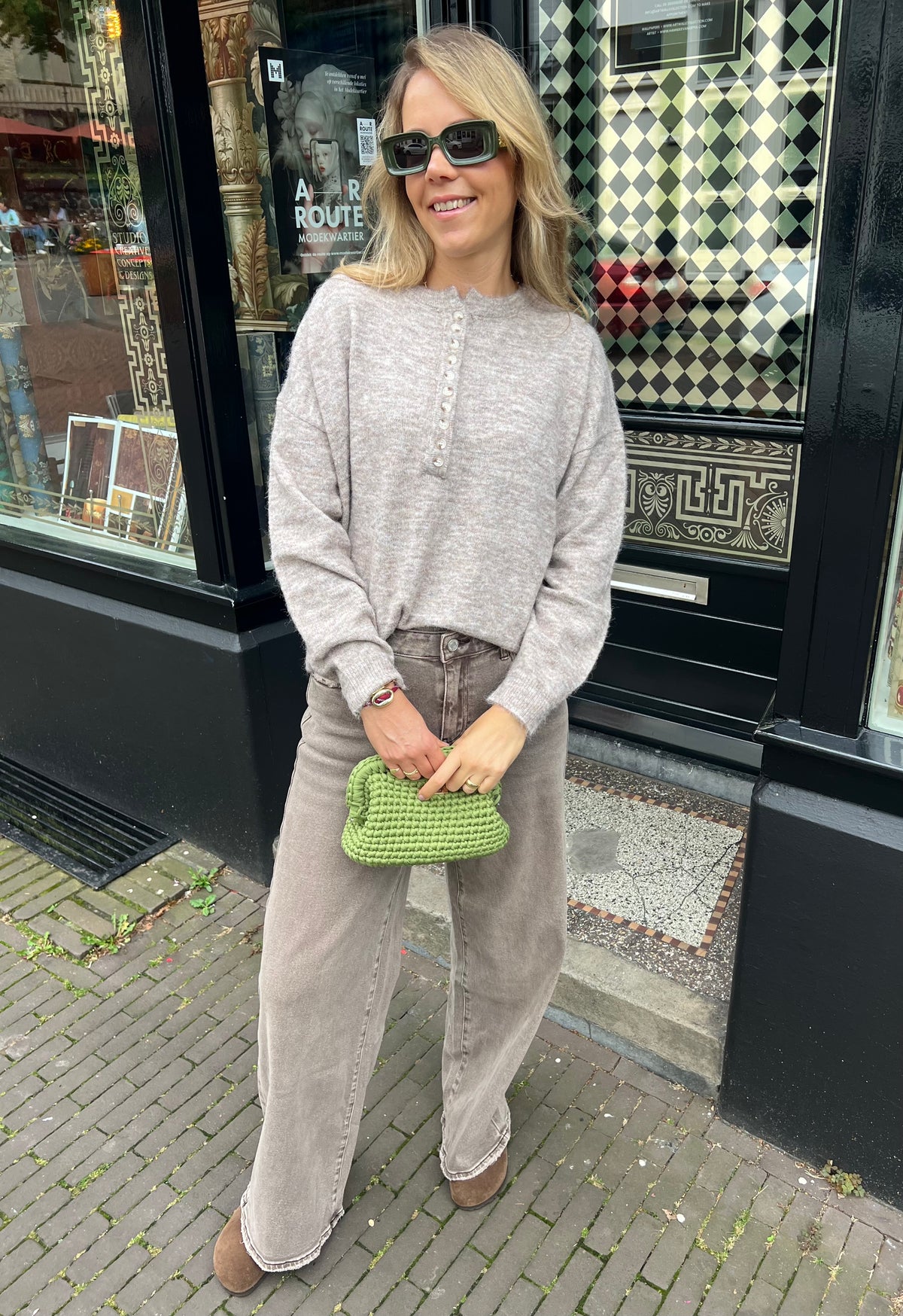 June knit beige