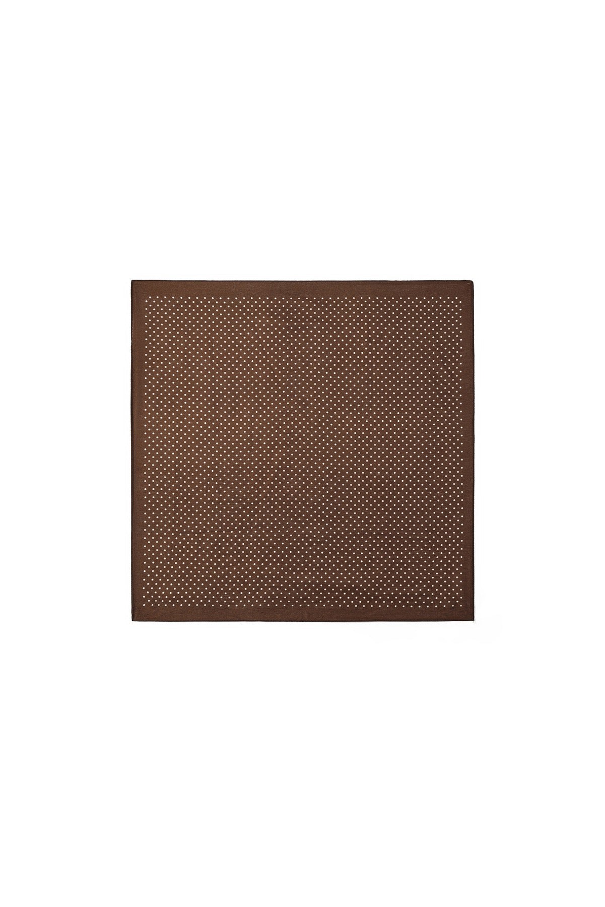 Sjaaltje polkadots bruin/ wit