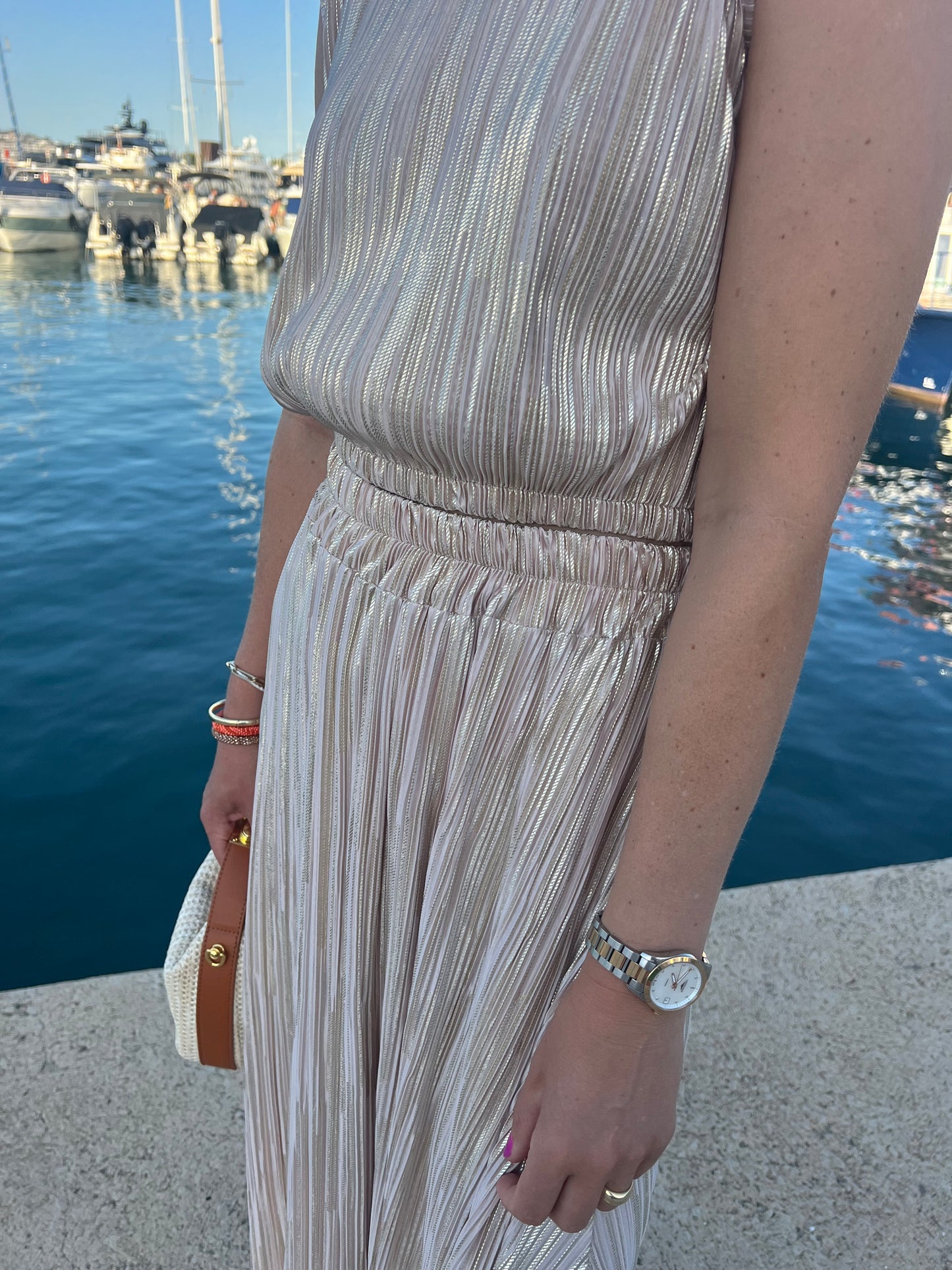 Inès goud (rok & top)