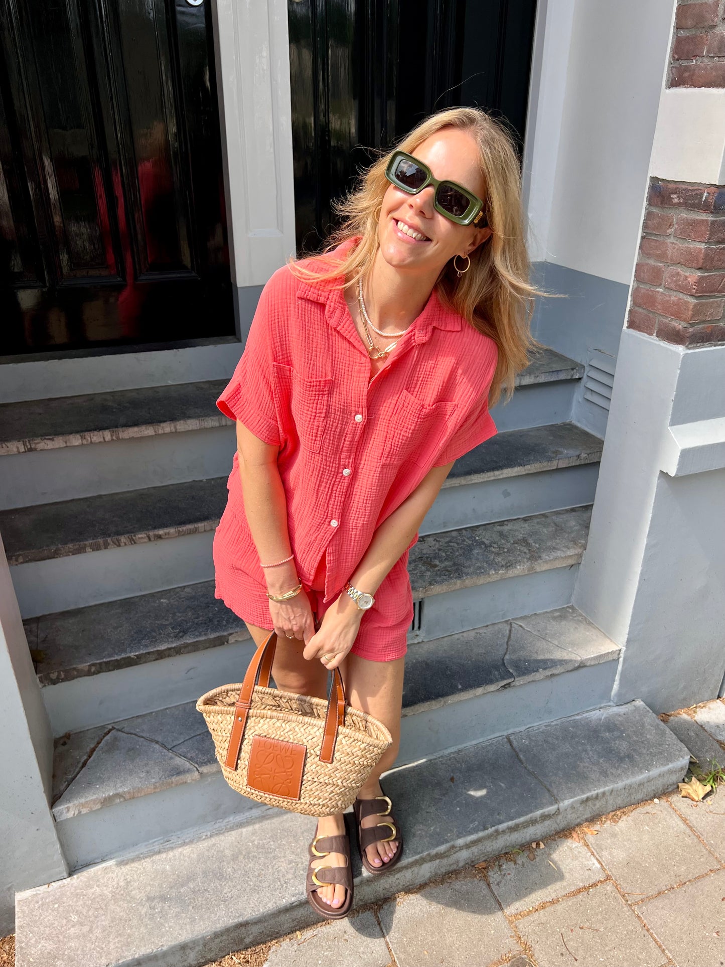 Gigi 2-piece set koraal