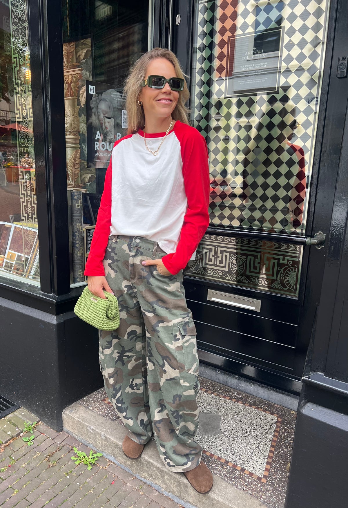 Jutta army barrel jeans
