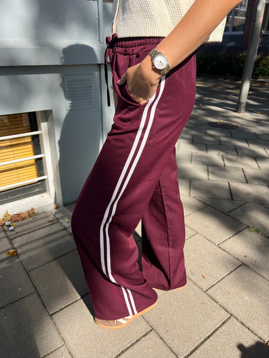 Track pants bordeaux