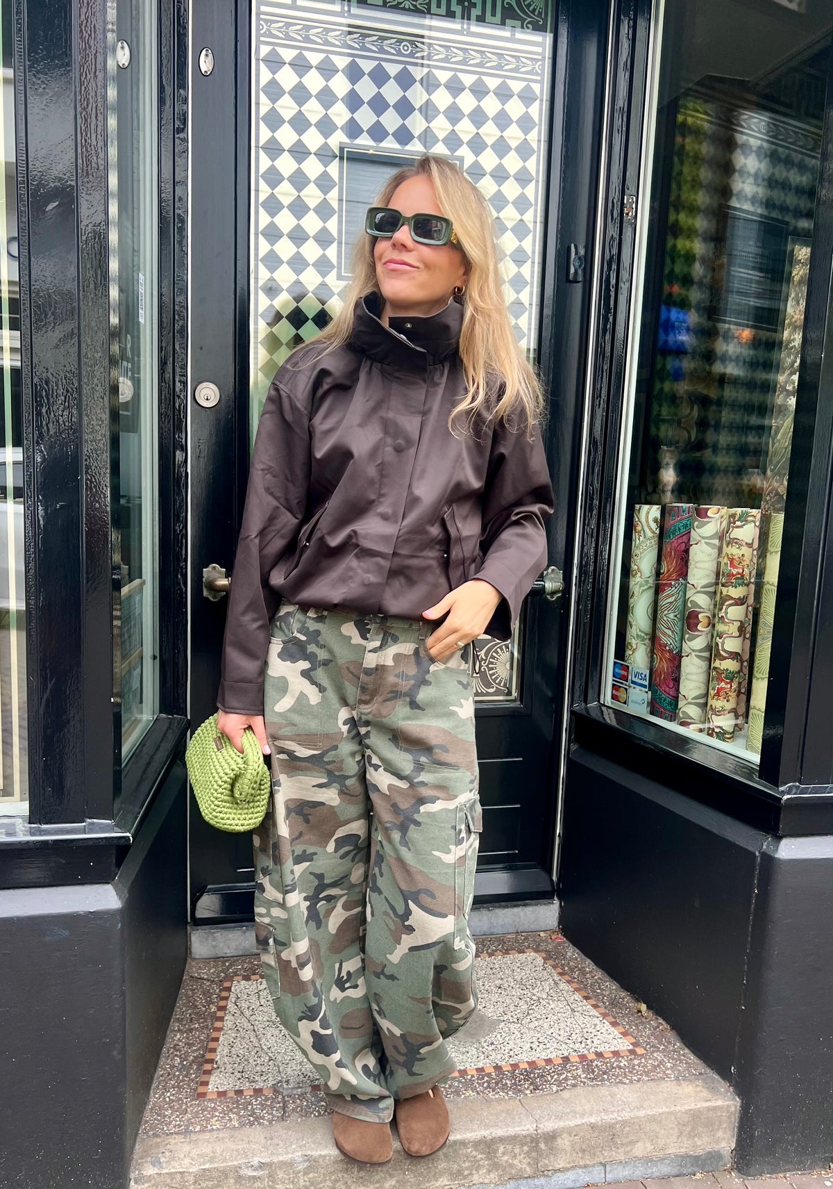 Jutta army barrel jeans