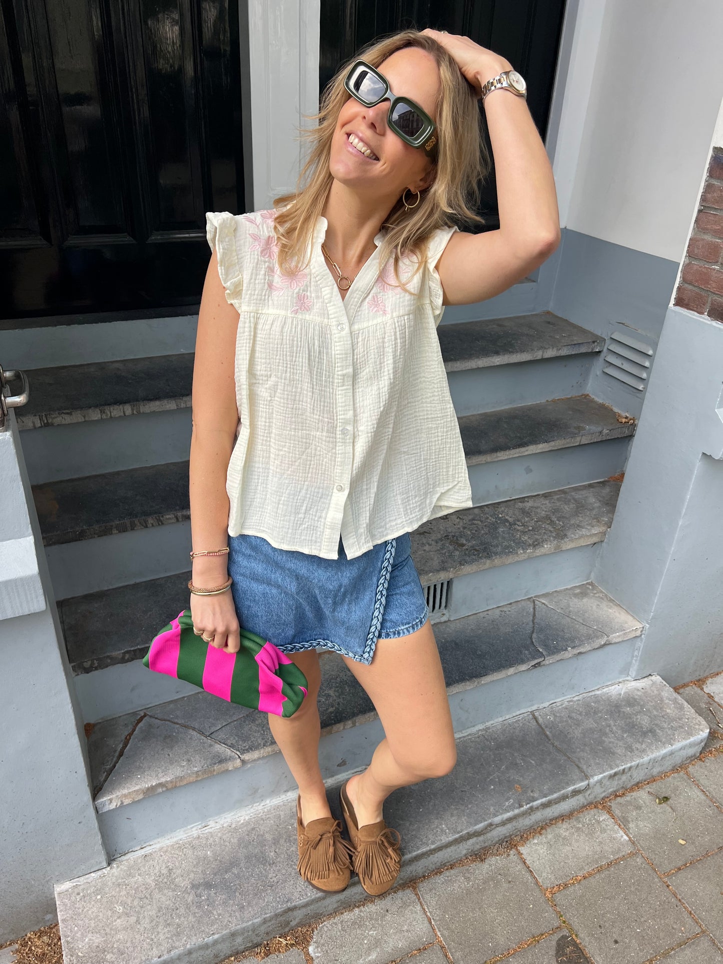 Cato katoenen blouse