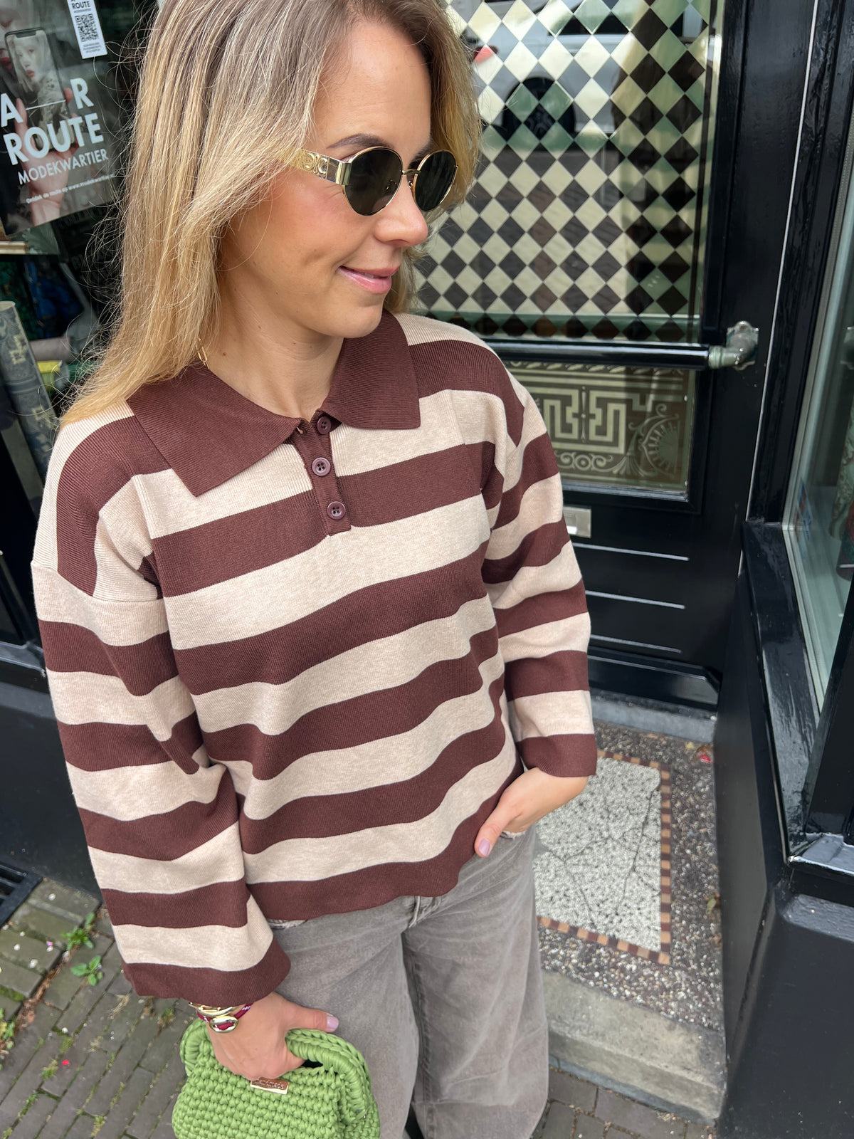 Poppy polo sweat