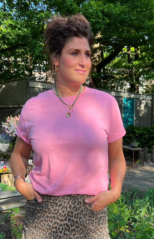 Again and again t-shirt pink
