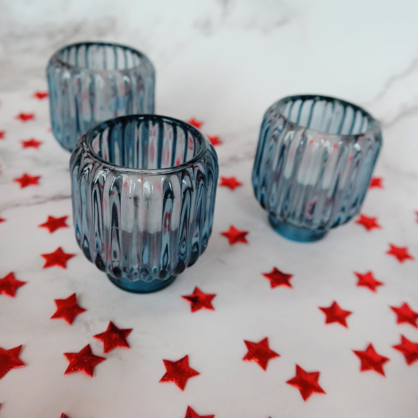 Kaarsenhouder blauw