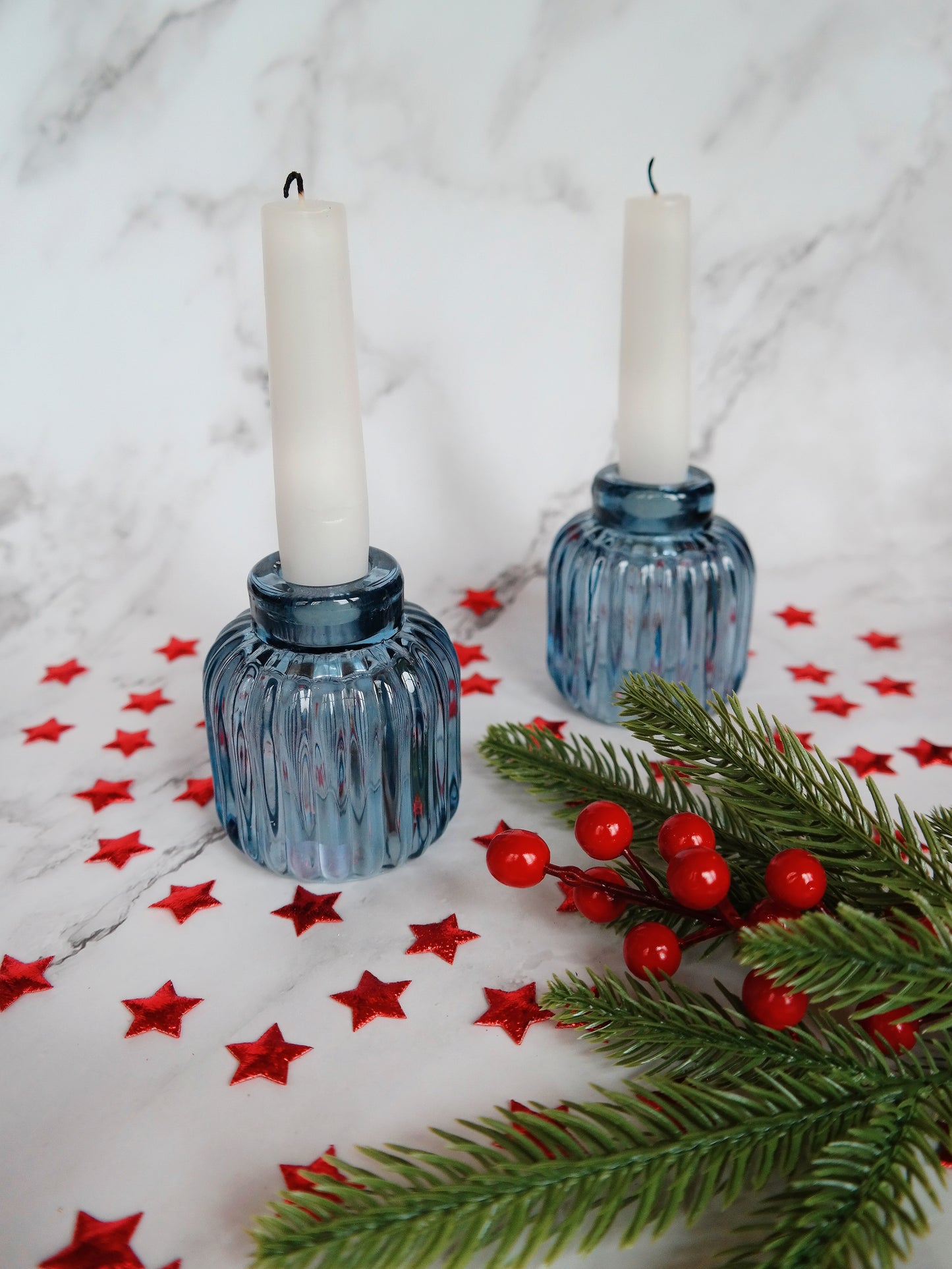 Kaarsenhouder blauw