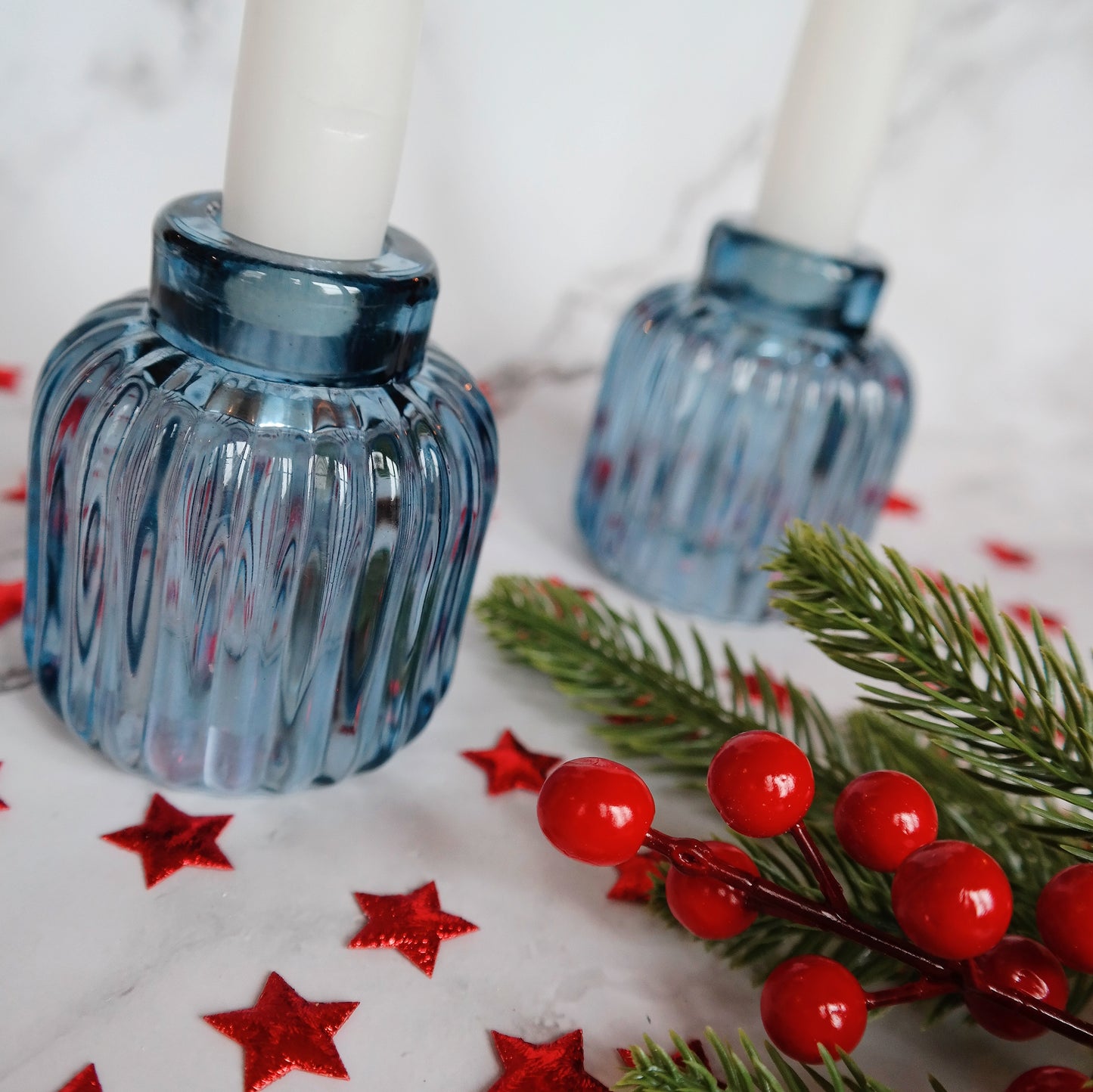 Kaarsenhouder blauw